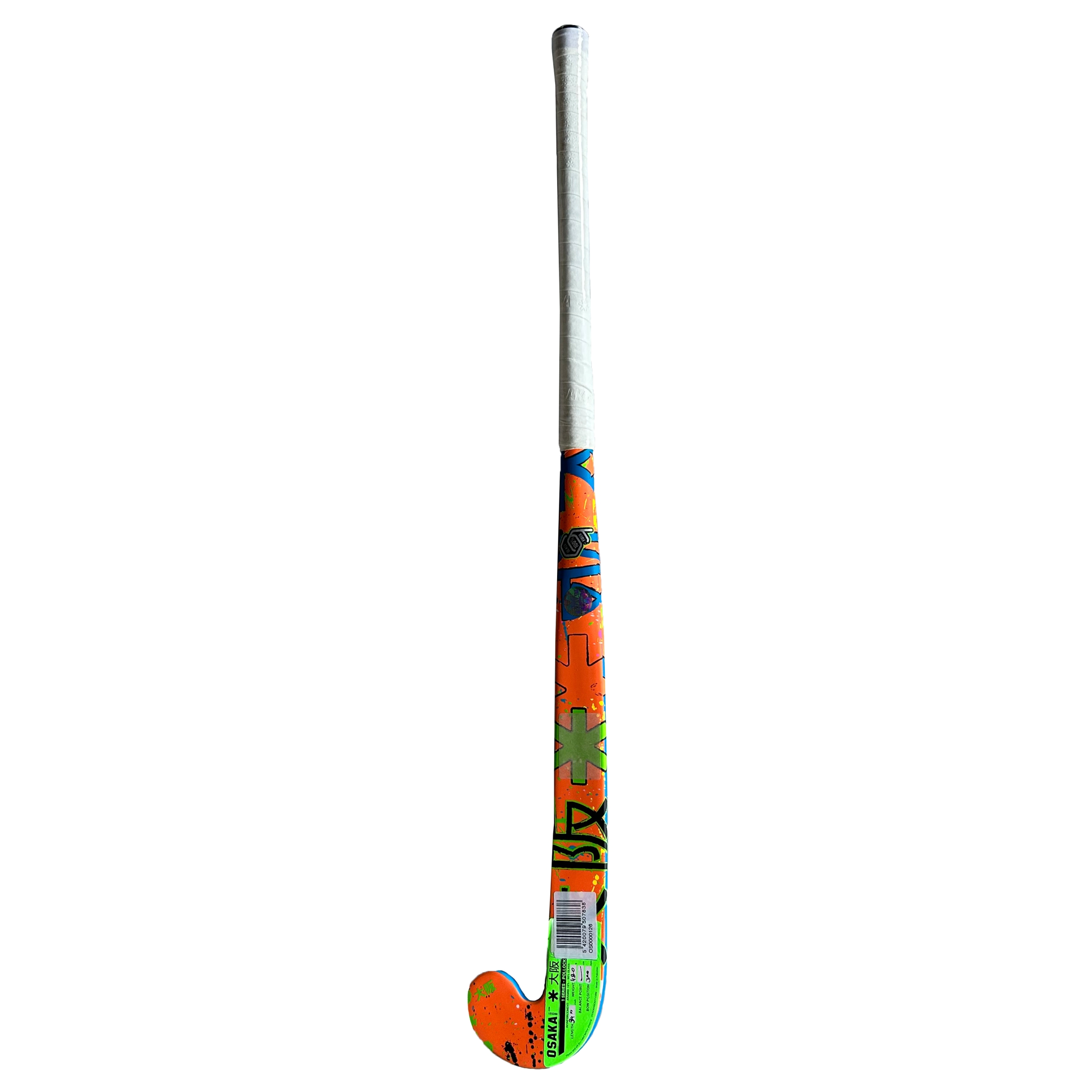 1 Series Pollock Hockeystick - Standard Bow - Junior - Blue/Orange - Sport Outlet