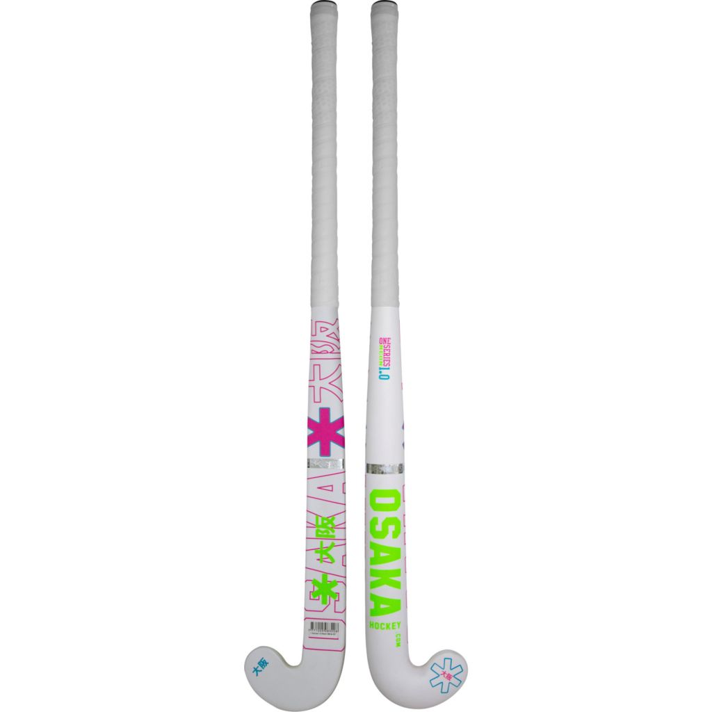 Osaka 1 Series 1.0 Hockeystick - Standard Bow - Junior - Neon White - De Outlet