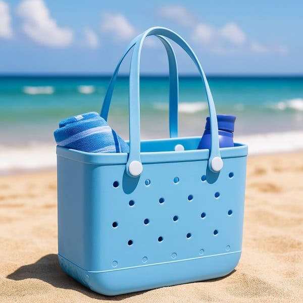 Sorprese Strandtas & Weekendtas XL - Lichtblauw - EVA Waterdicht & Zandproof - Afbeelding 3