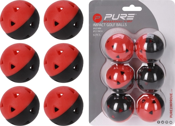 Golfballen - Impact Balls - Set van 6 - Afbeelding 6