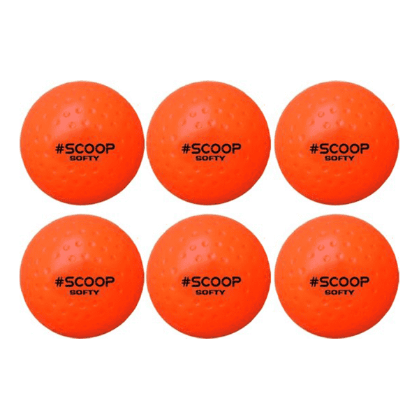 Scoop Softy Hockeybal - Oranje - Set van 6 Hockeyballen