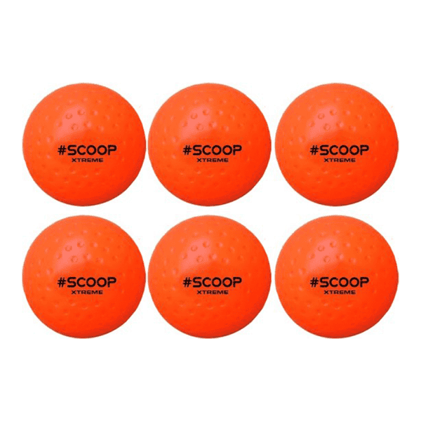 Scoop Xtreme Hockeybal - Oranje - Set van 6 Hockeyballen