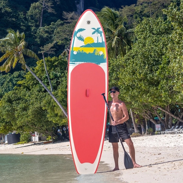 Best Active SUP Board XXL - Opblaasbaar Paddle Board - 335x84x15 cm - Roze - Afbeelding 5