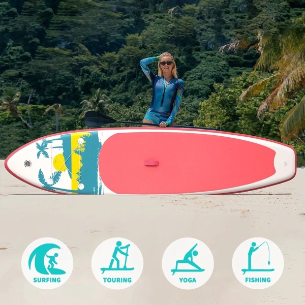 Best Active SUP Board XXL - Opblaasbaar Paddle Board - 335x84x15 cm - Roze - Afbeelding 2